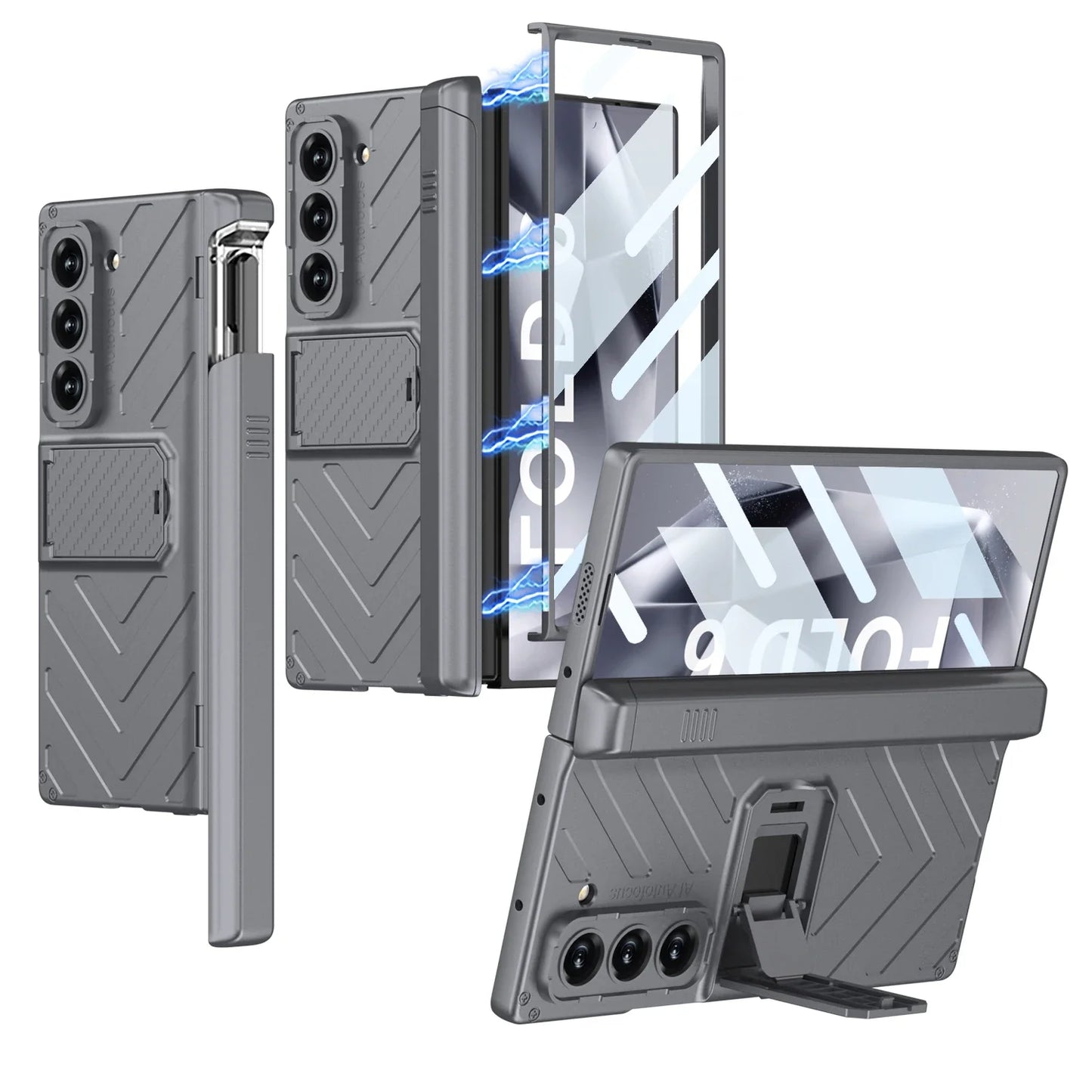 Tough Phone Case with Stylus Holder for Samsung Galaxy Z Fold 6