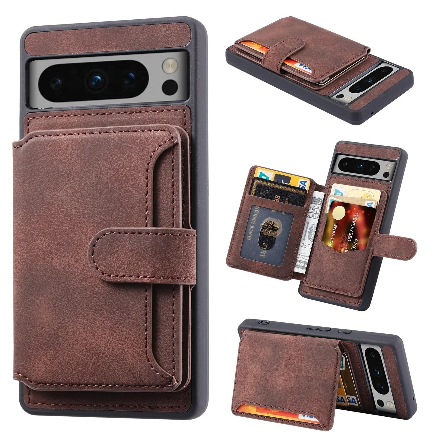 Durable Leather Phone Cover For Google Pixel 8 Series