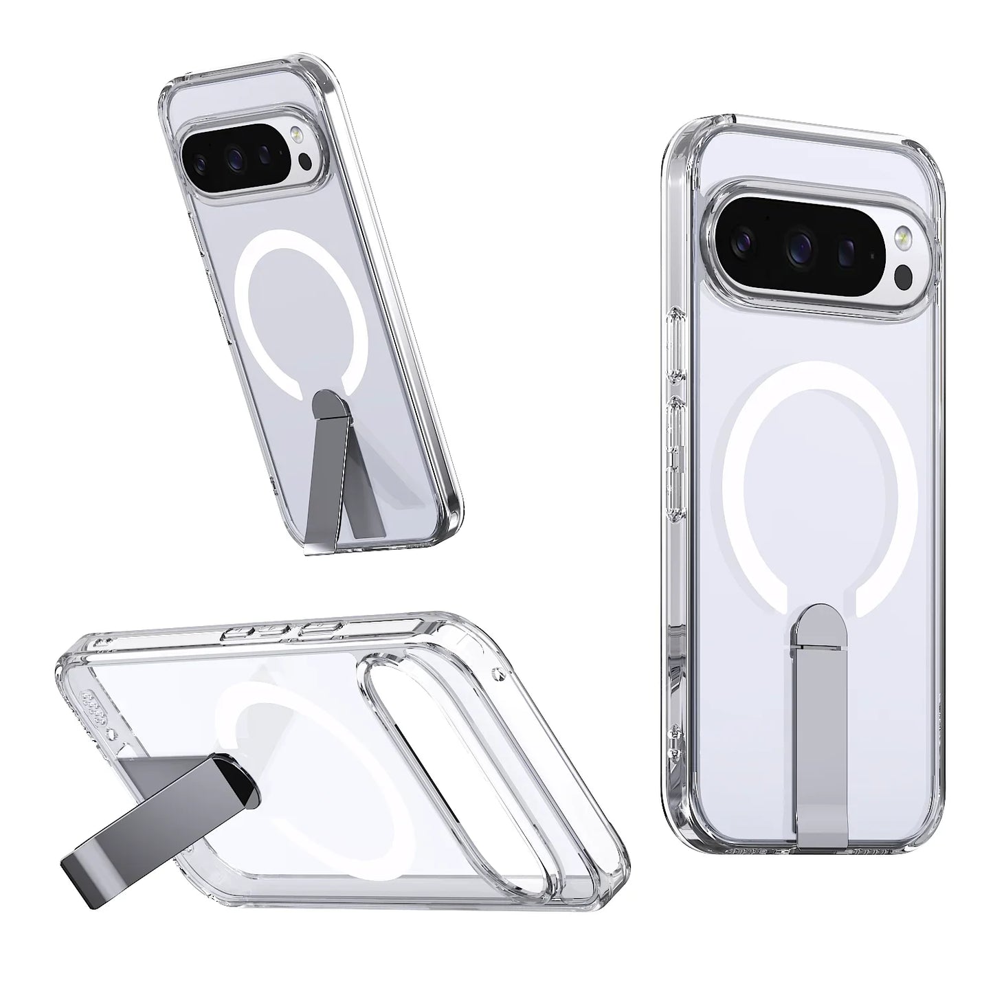Clear Protective Phone Kickstand Cover