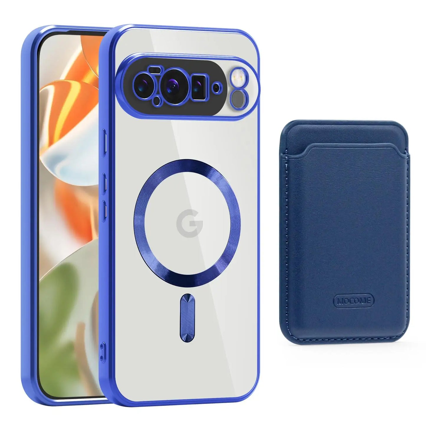 Clear Phone Case with Detachable Wallet Attachment