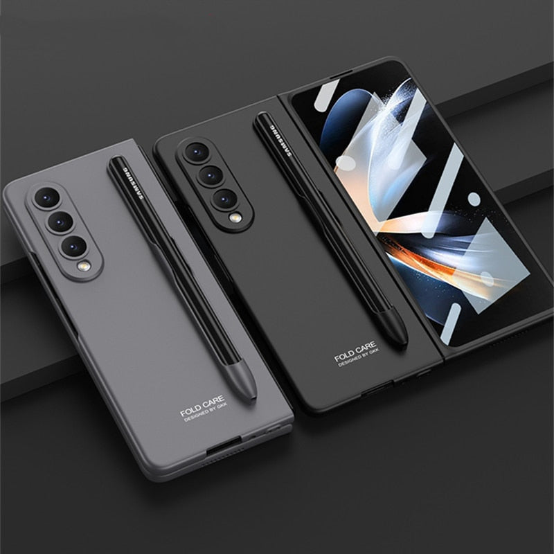 Slim Phone Case with Stylus Holder for Samsung Galaxy Z Fold 4 - OmgCases