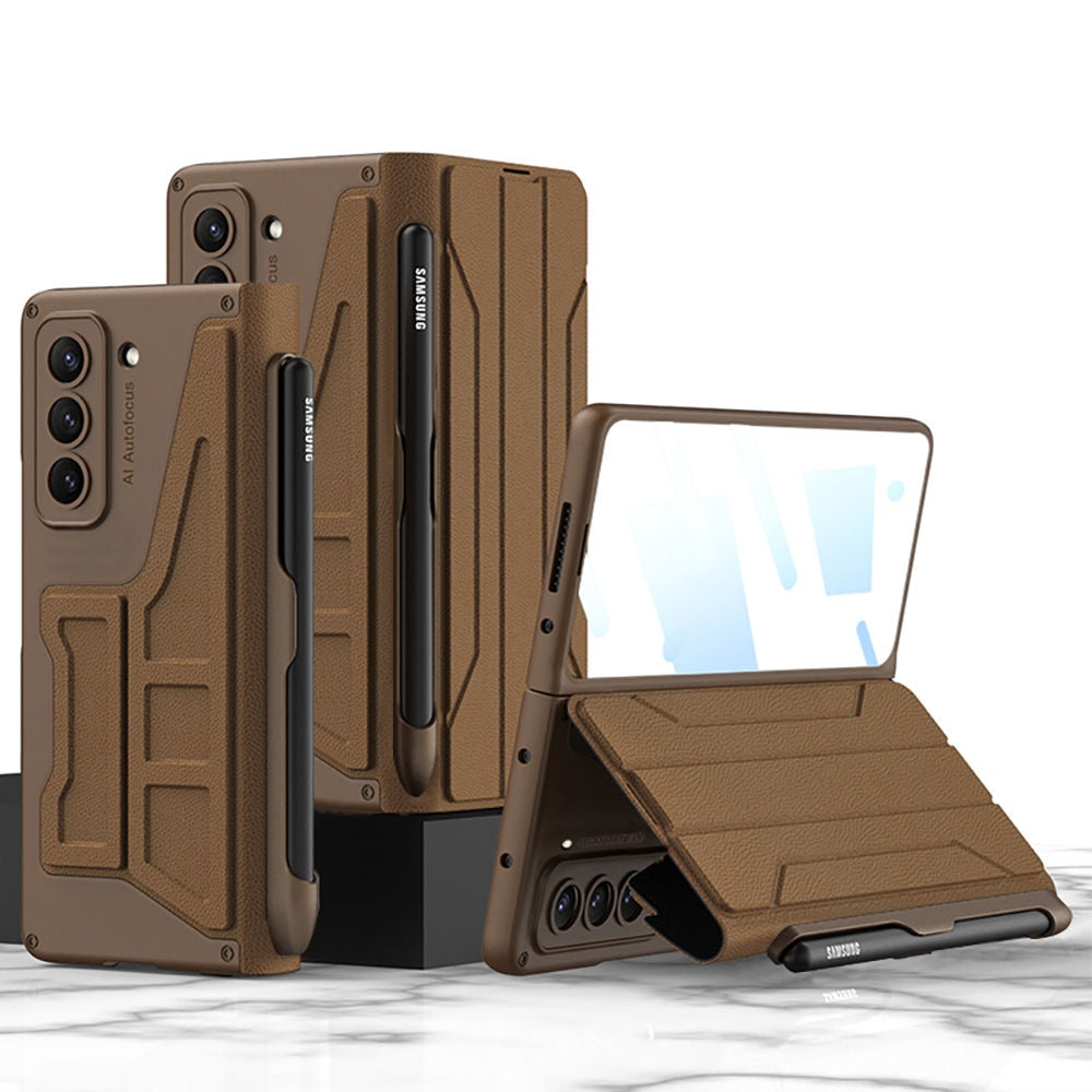 Premium Phone Cover with Removable Stylus Holder for Samsung Galaxy Z Fold 5