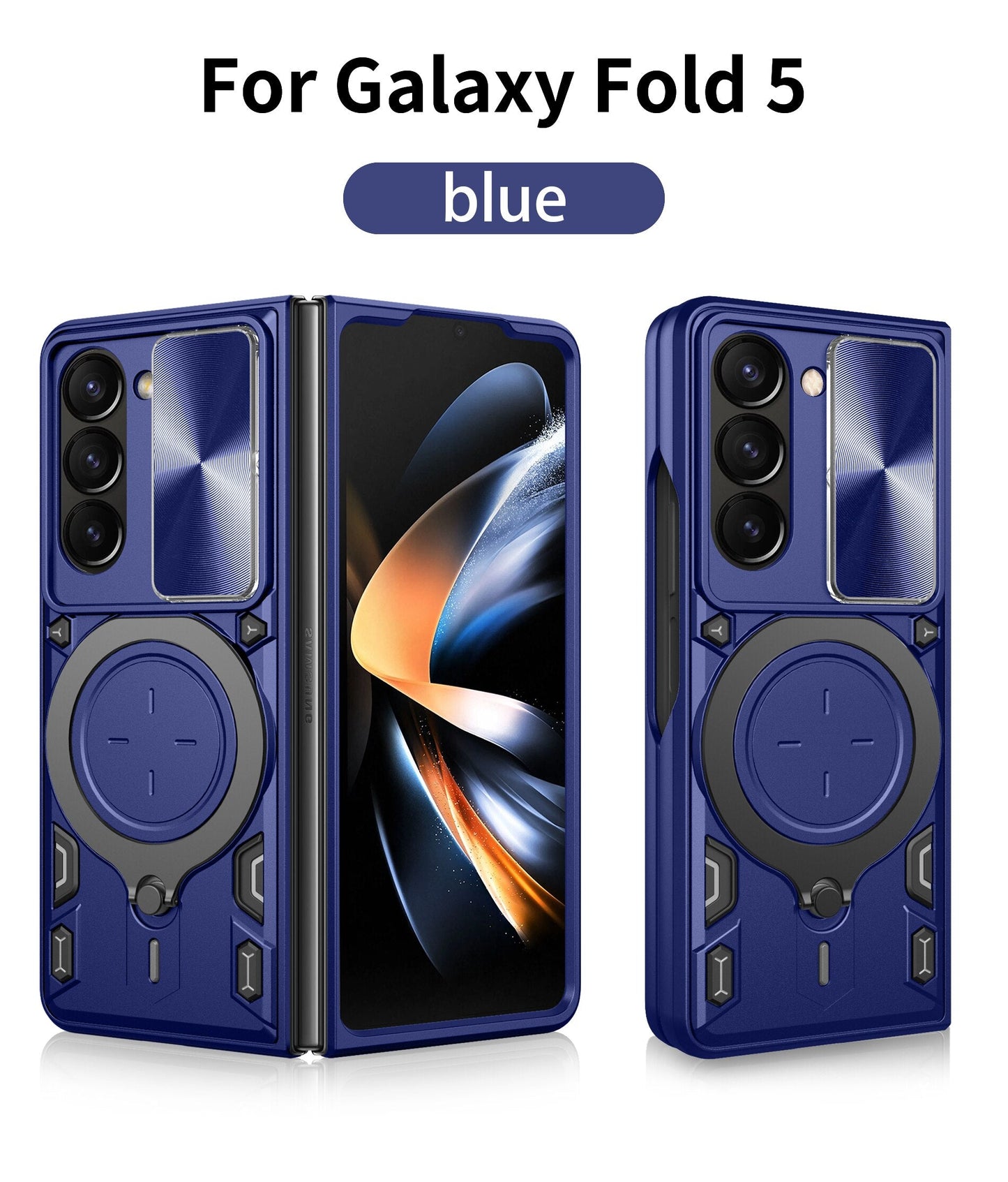 Durable Phone Case with Kickstand for Galaxy Z Fold 5