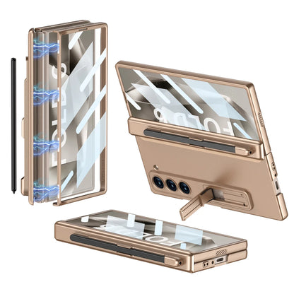 Durable Phone Cover with Stand and Stylus Holder for Samsung Galaxy Z Fold 6