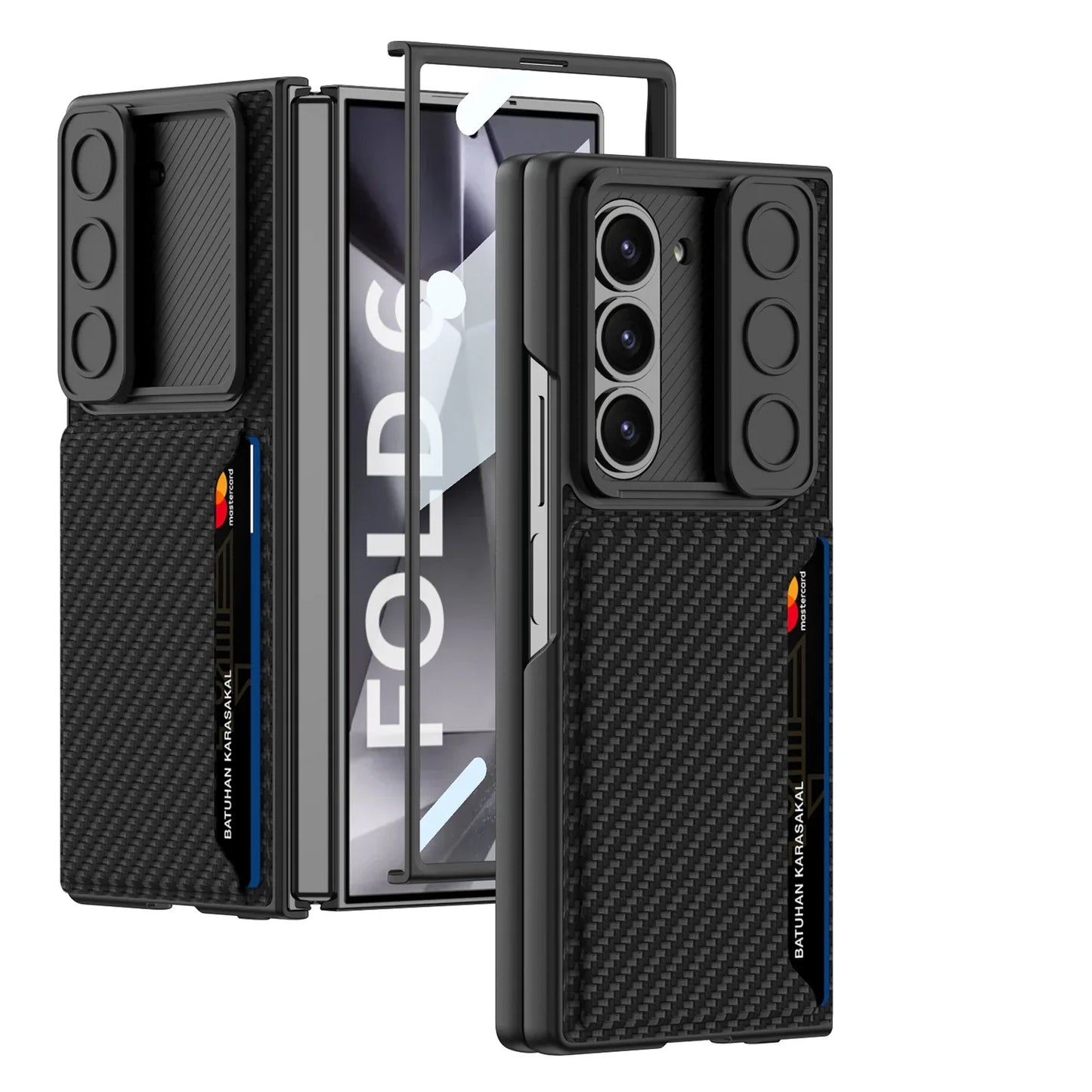 Durable Phone Case with Storage for Samsung Galaxy Z Fold 6