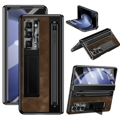 Durable Phone Case with Stand and Stylus for Galaxy Z Fold 5