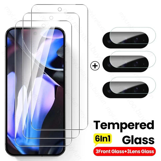 Premium 6In1 Glass Screen Protector for Google Pixel 9 - OmgCases