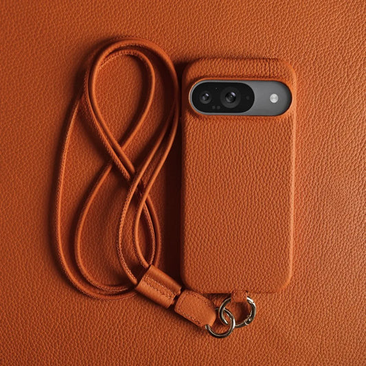 Slim Leather Phone Pouch For Google Pixel - OmgCases