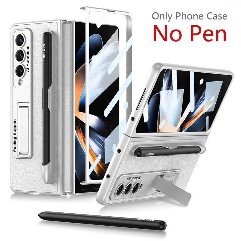 Premium Phone Cover with Stylus Holder for Galaxy Z Fold 4