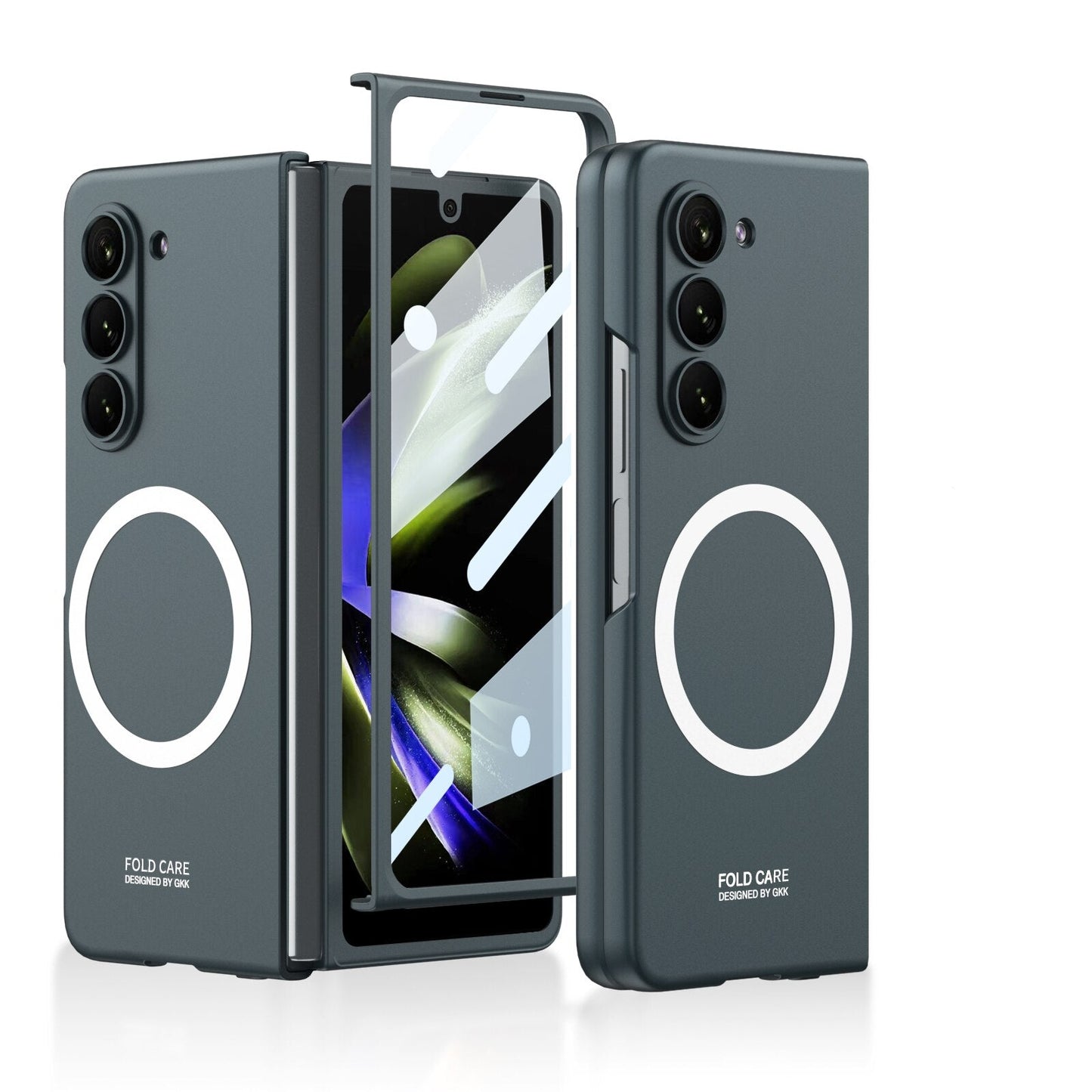 Clear Phone Case with Screen Protector for Galaxy Z Fold 5