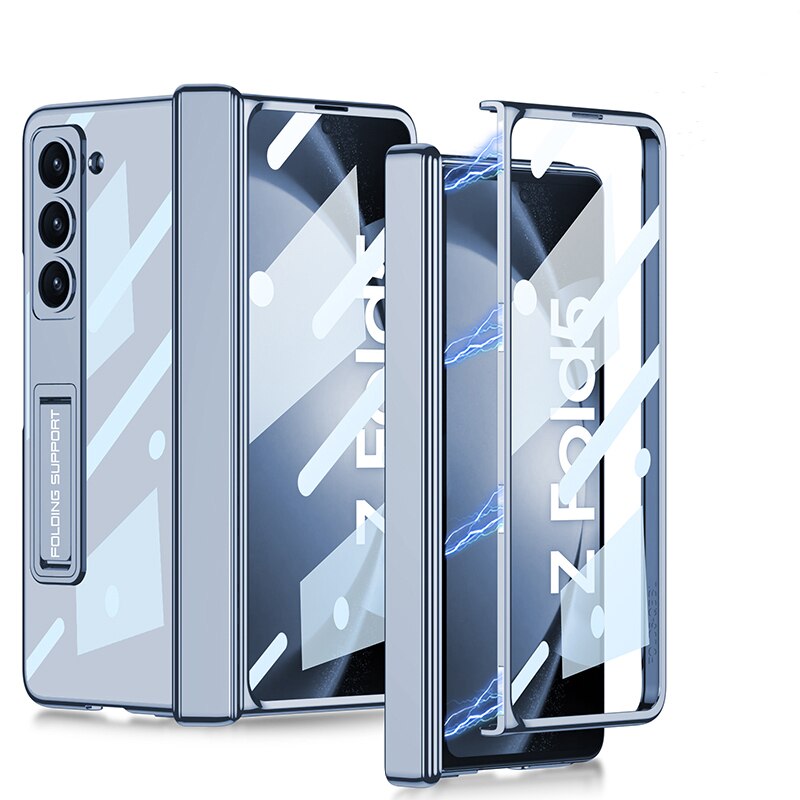 Clear Phone Case with Kickstand for Samsung Galaxy Z Fold 5