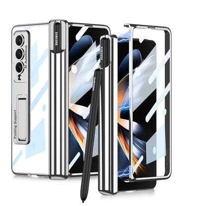 Clear Phone Case with Stylus Holder for Samsung Galaxy Z Fold 4