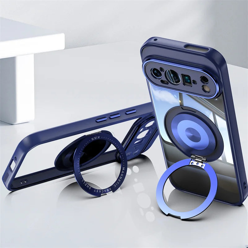 Clear Phone Case with Strong Magnet Holder