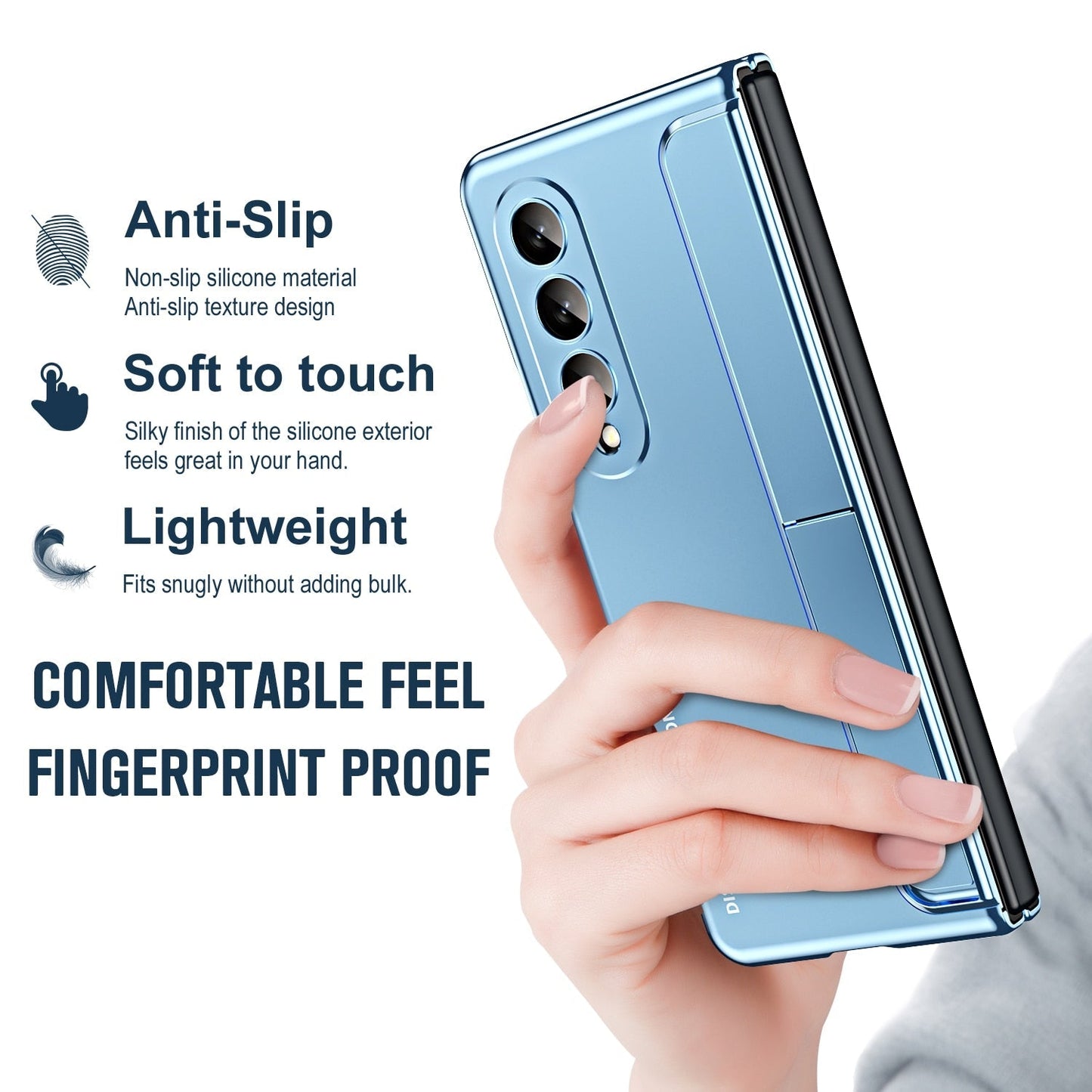 Durable Protective Case with Stand for Samsung Galaxy Z Fold 4 - OmgCases