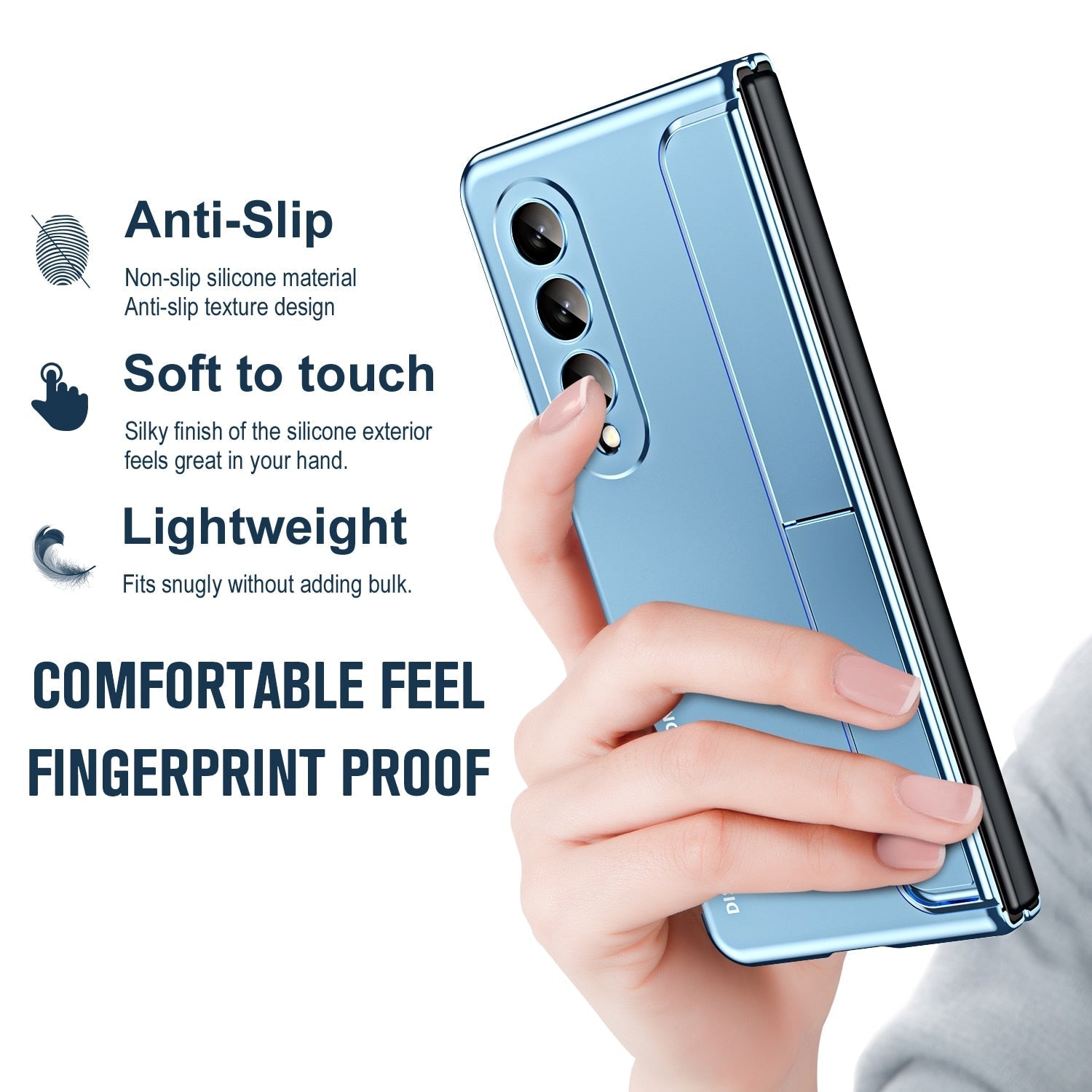 Durable Protective Case with Stand for Samsung Galaxy Z Fold 4 - OmgCases
