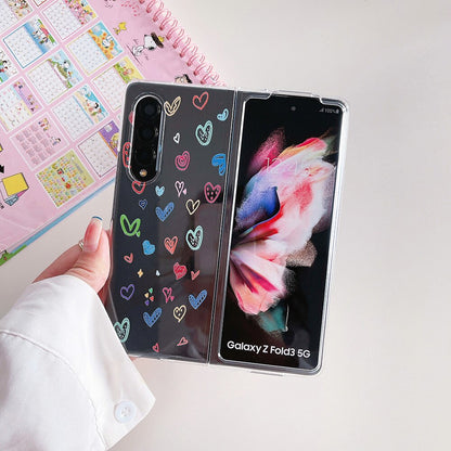 Fashionable Heart Design Phone Cover For Samsung Galaxy Z Fold 4