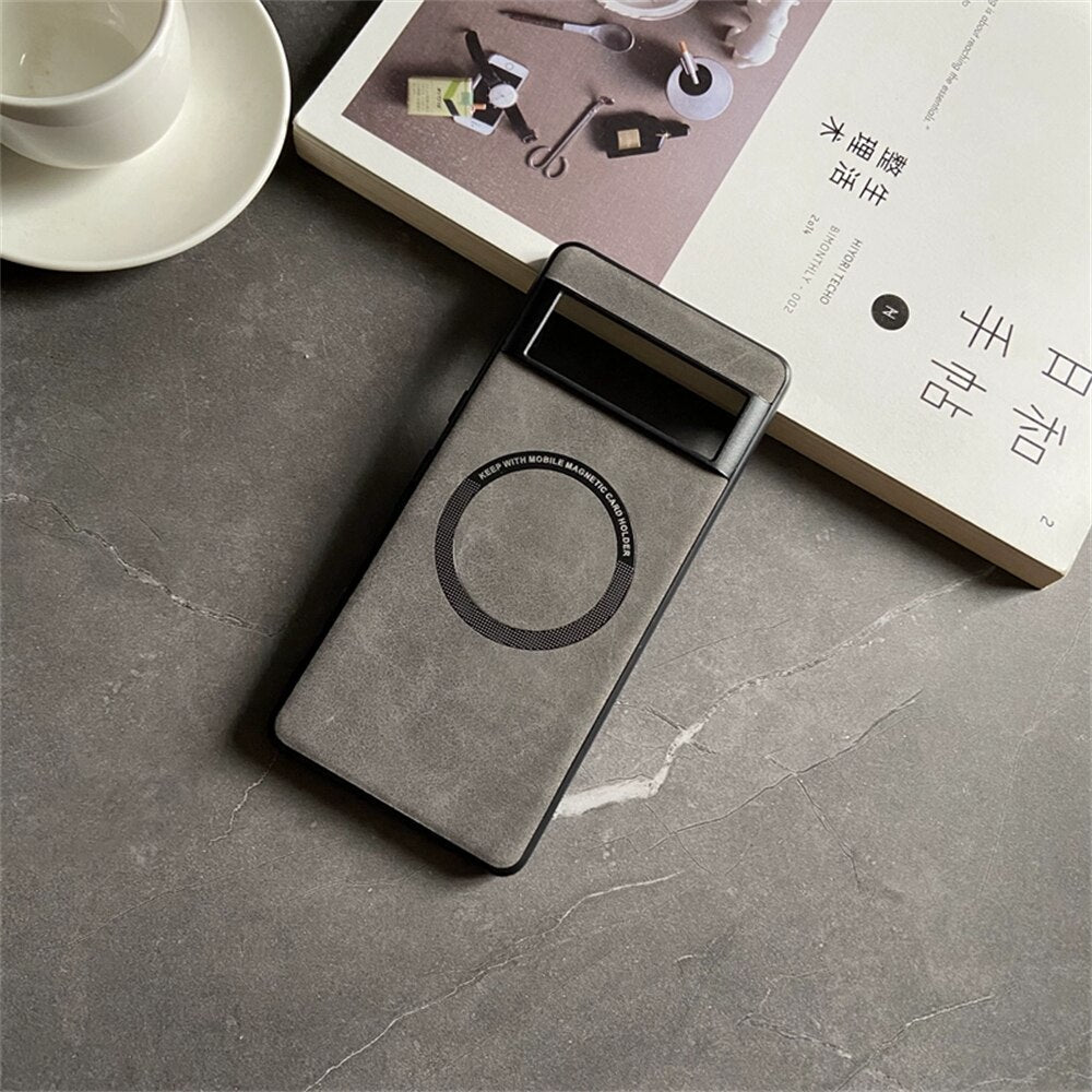 Premium Leather Magsafe Case For Google Pixel 7