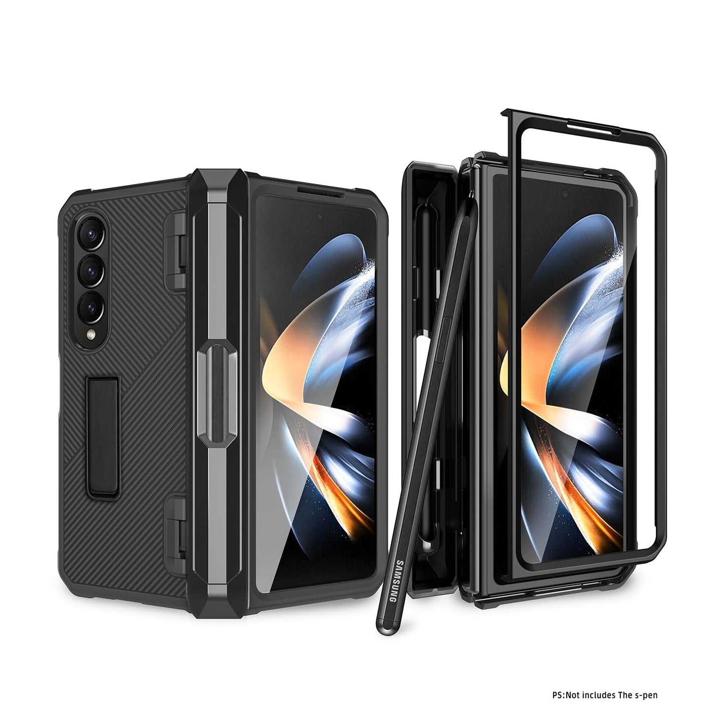 Durable Phone Case with S Pen Holder for Galaxy Z Fold 4 - OmgCases