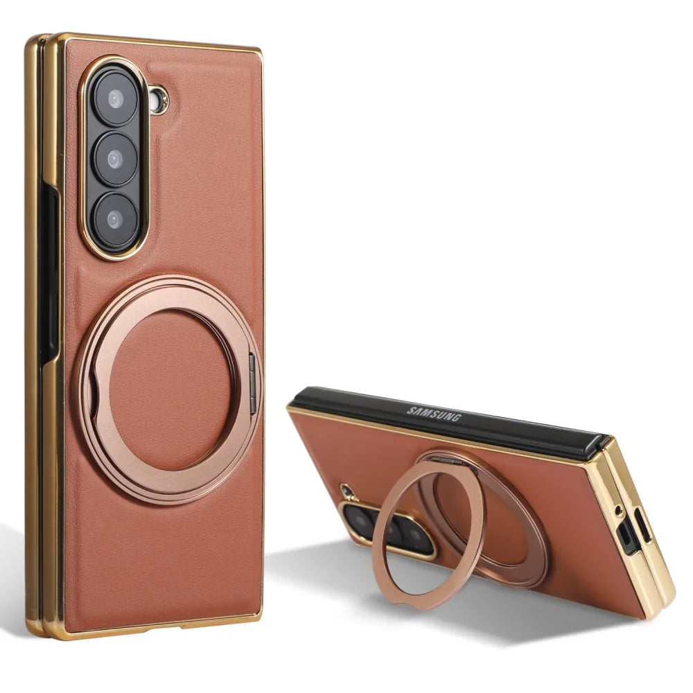 Premium Leather Phone Ring Holder