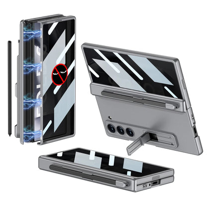 Durable Phone Case with Stylus Holder & Screen Protector for Galaxy Z Fold 6