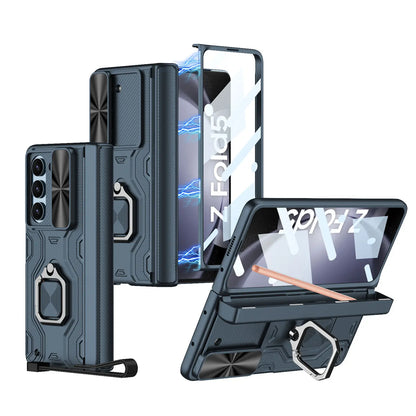 Durable Phone Case with Stylus Holder and Kickstand for Galaxy Z Fold