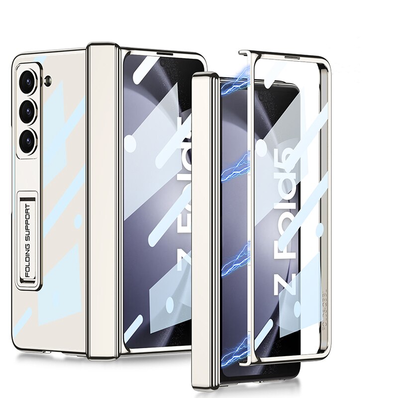 Clear Phone Case with Kickstand for Samsung Galaxy Z Fold 5