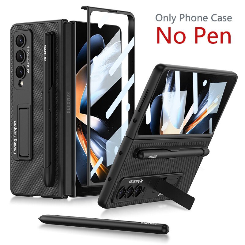 Premium Phone Cover with Stylus Holder for Galaxy Z Fold 4