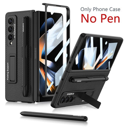 Premium Phone Cover with Stylus Holder for Galaxy Z Fold 4
