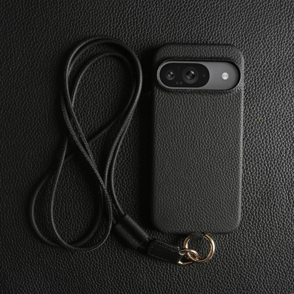 Slim Leather Phone Pouch For Google Pixel