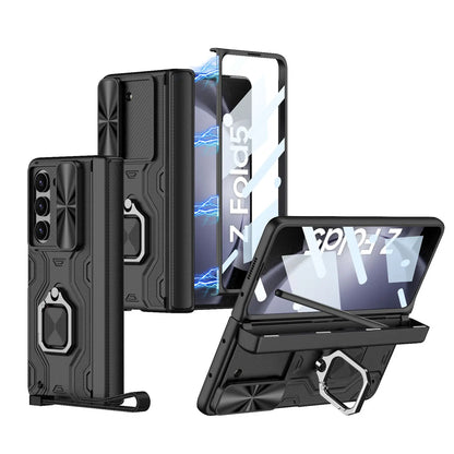 Durable Phone Case with Stylus Holder and Kickstand for Galaxy Z Fold