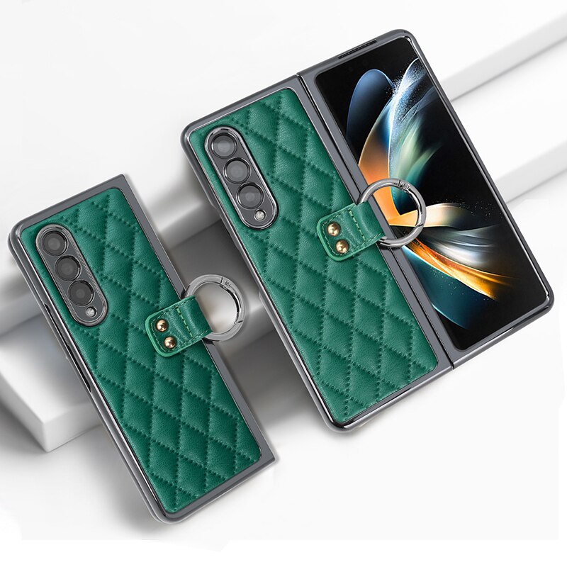 Luxury Phone Ring Holder Case for Samsung Galaxy Z Fold 5
