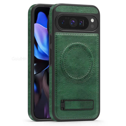 Slim Phone Leather Cover with Kickstand