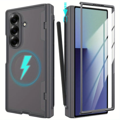 Clear Phone Case with Stylus Holder for Z Fold 7