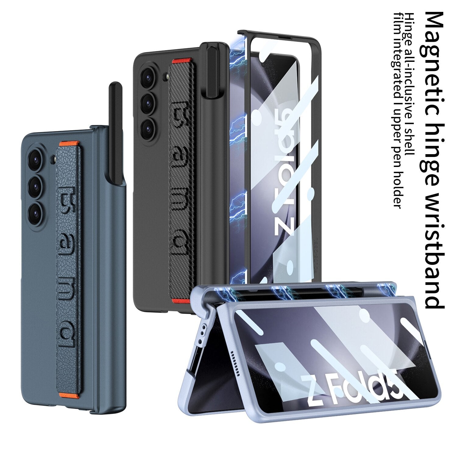 Flexible Phone Case with Magnetic Closure Strap - OmgCases