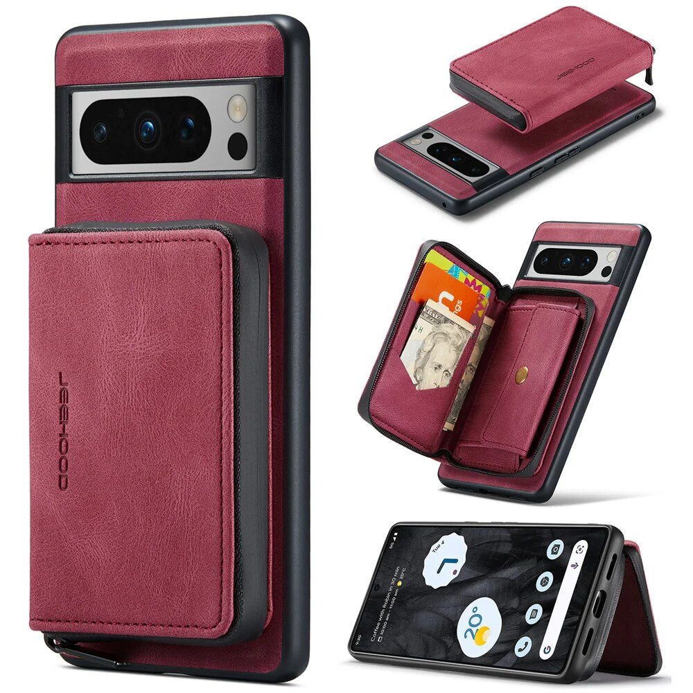 Premium Phone Cover with Removable Wallet for Google Pixel 8