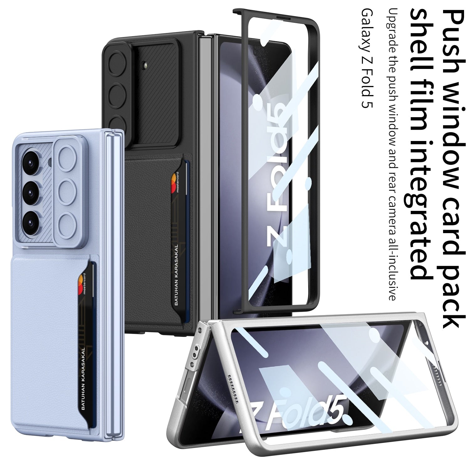 Slim Protective Case with Card Slot for Samsung Galaxy Z Fold 5 - OmgCases
