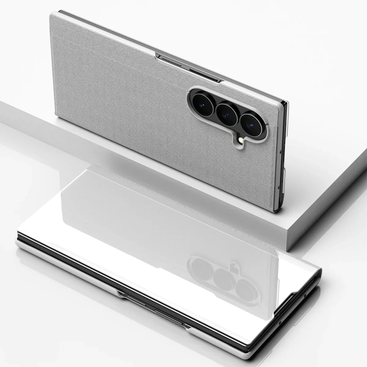 Clear Phone Stand Cover For Galaxy Z Fold
