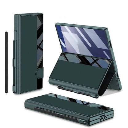 Clear Phone Case with Stand and Screen Protector