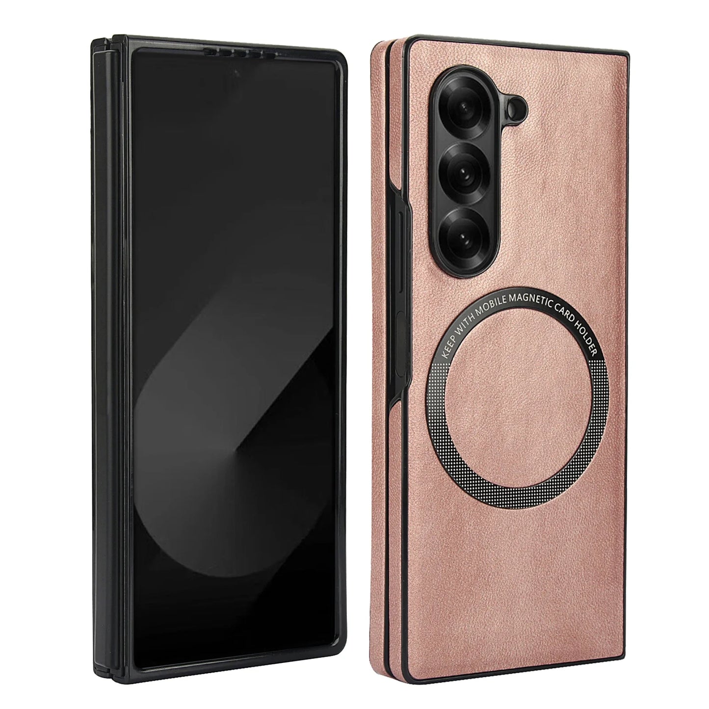 Thin Protective Leather Phone Cover with Shock Absorption