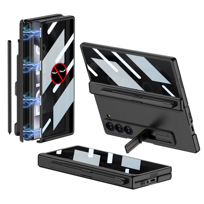 Durable Phone Case with Stylus Holder & Screen Protector for Galaxy Z Fold 6