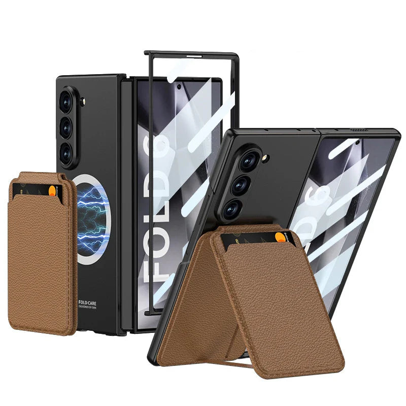 Premium Phone Cover with Card Slot for Samsung Z Fold 6