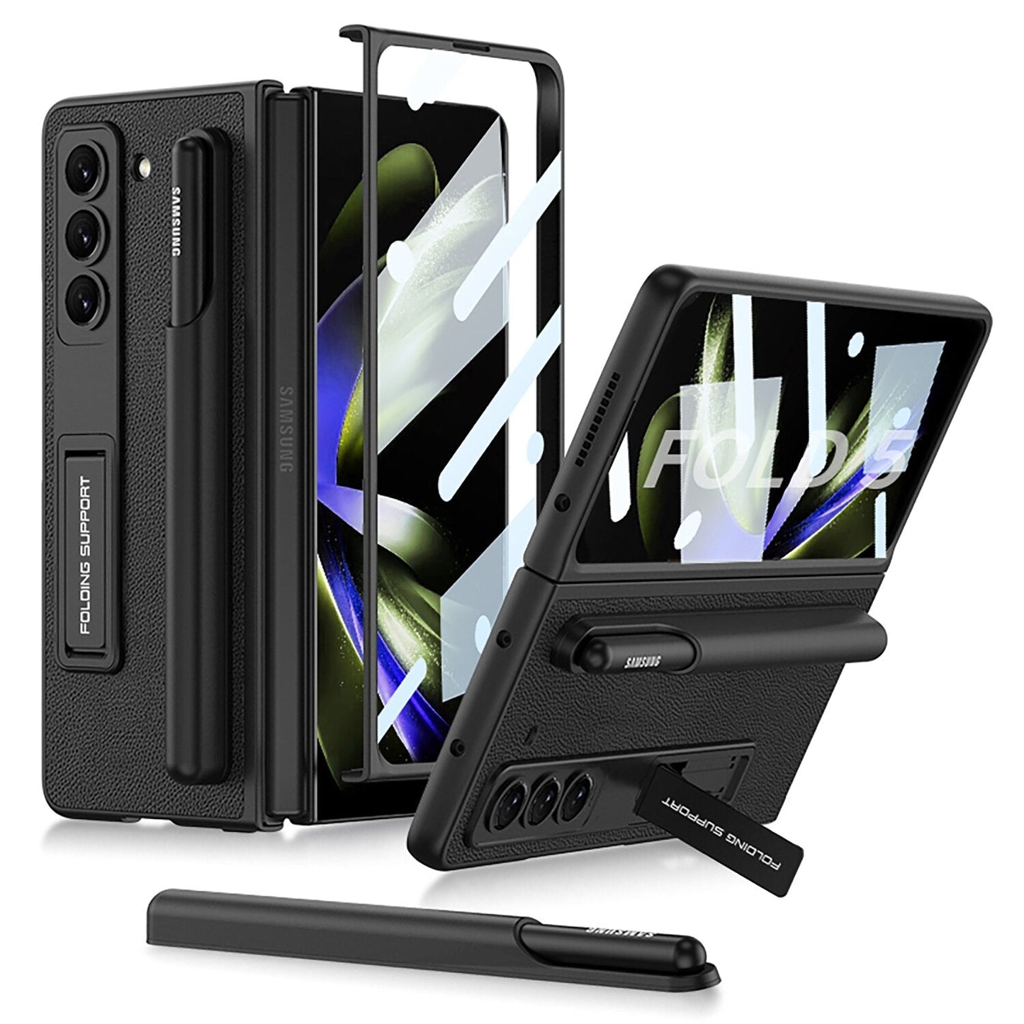 Premium Phone Cover with Stylus Holder for Samsung Galaxy Z Fold 5