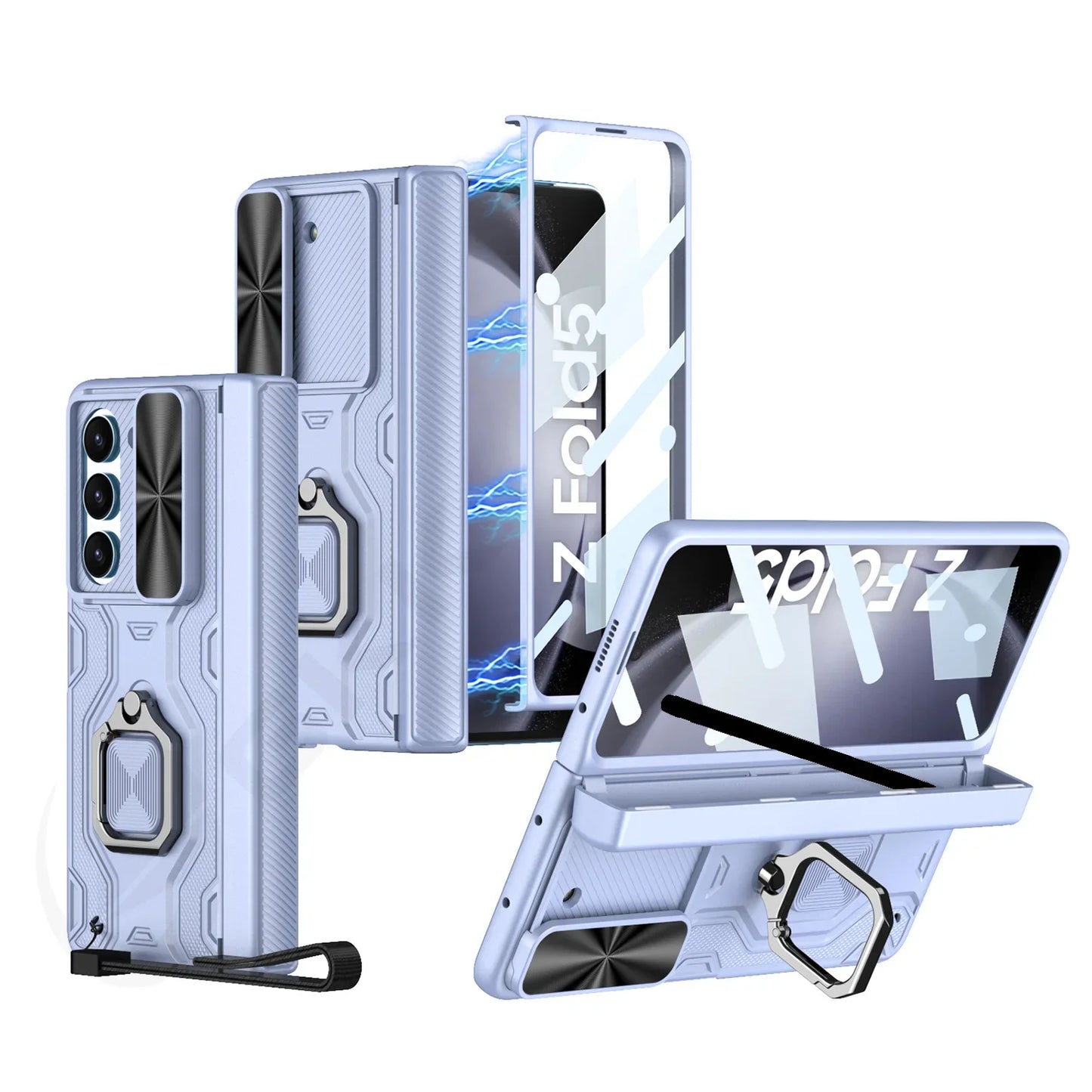 Durable Phone Case with Stylus Holder for Samsung Galaxy Z Fold 6