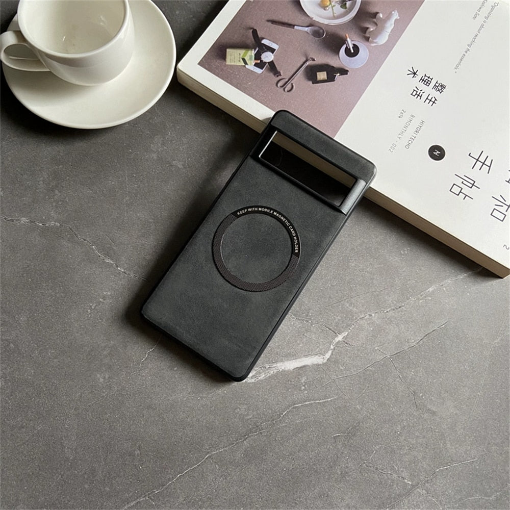 Premium Leather Magsafe Case For Google Pixel 7