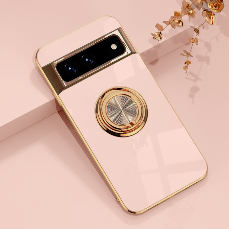 Premium Metal Finish Protective Phone Case Google Pixel 7