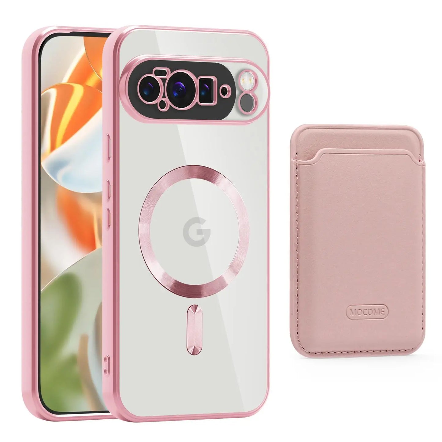 Clear Phone Case with Detachable Wallet Attachment