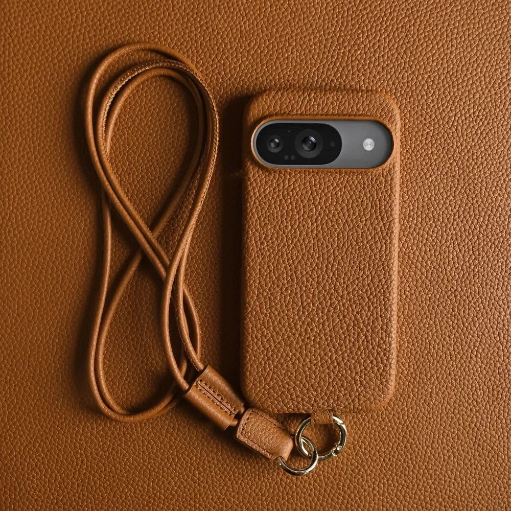 Slim Leather Phone Pouch For Google Pixel
