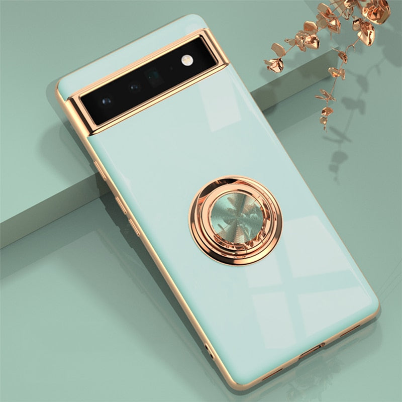 Premium Metal Finish Protective Phone Case Google Pixel 7