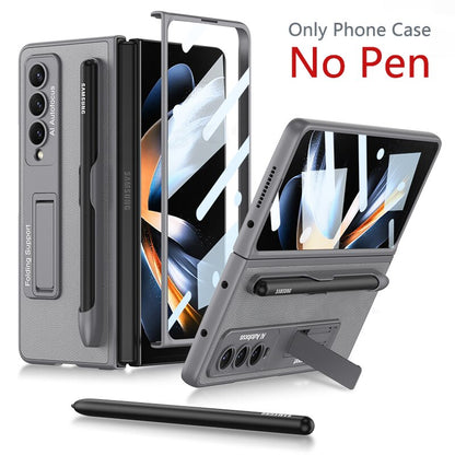 Premium Phone Cover with Stylus Holder for Galaxy Z Fold 4