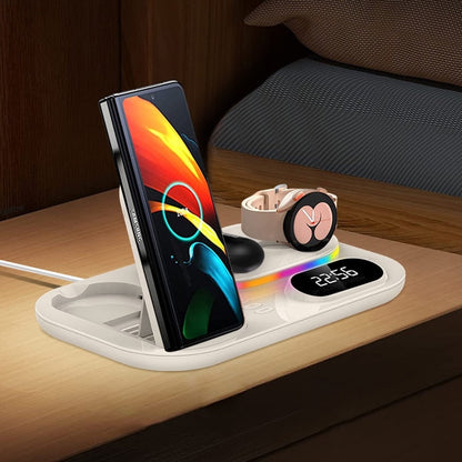 Compact 3-in-1 Wireless Charging Pad For Samsung Phones - OmgCases